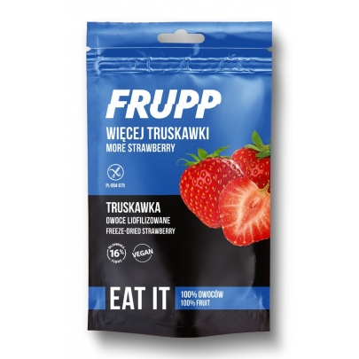 FRUPP owoce liofilizowane truskawka bezglutenowe 13g Celiko