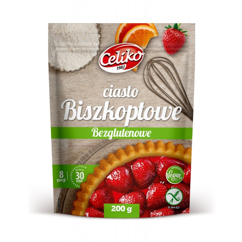 Ciasto biszkoptowe w proszku bezglutenowe 200 g Celiko