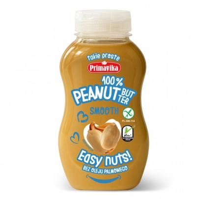 Pasta orzechowa Peanut Butter 100% Smooth 270 g PRIMAVIKA