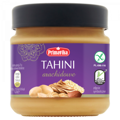 TAHINI Pasta sezamowa arachidowa 185g PRIMAVIKA