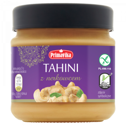 TAHINI Pasta sezamowa z nerkowcem 185g PRIMAVIKA