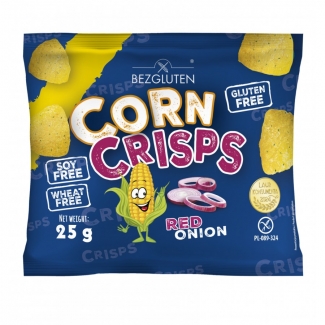 Corn Crisps czerwona cebulka bezglutenowe 25g