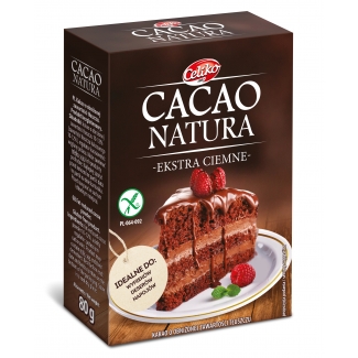 KAKAO NATURA CIEMNE  bezglutenowe 80g Celiko