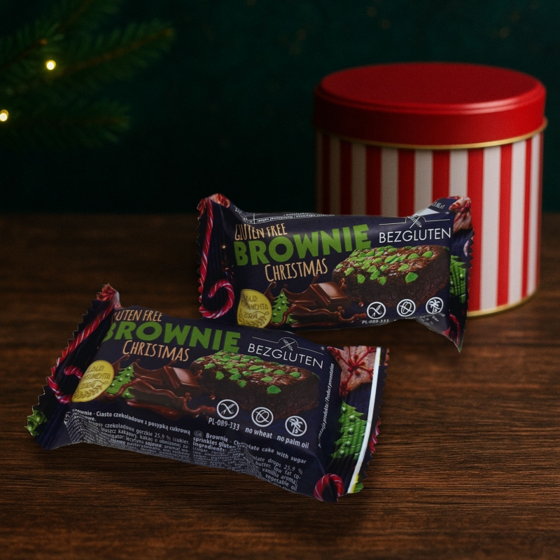 Brownie Christmas bezglutenowe 52g