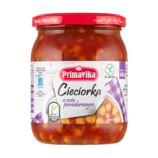 Cieciorka w sosie pomidorowym 440g Primavika