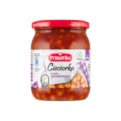 Cieciorka w sosie pomidorowym 440g Primavika