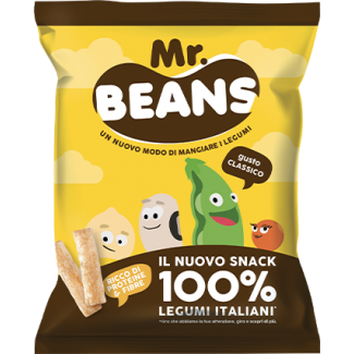 Mr. Beans Chrupki bezglutenowe o smaku soli morskiej 40g