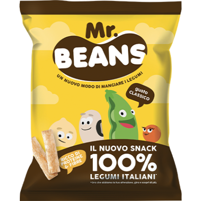 Mr. Beans Chrupki bezglutenowe o smaku soli morskiej 40g