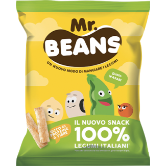 Mr. Beans Chrupki bezglutenowe o smaku wasabi 40g