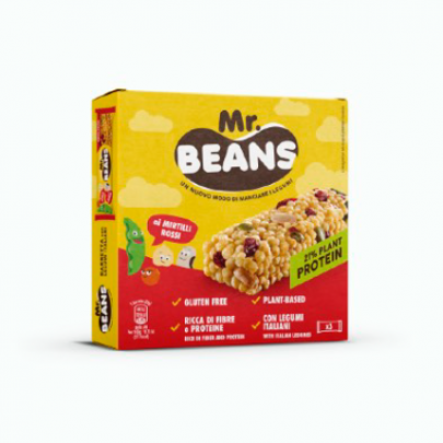 Mr. Beans Baton bezglutenowy z żurawiną i orzechami 3x28g