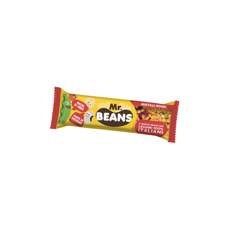 Mr. Beans Baton bezglutenowy z żurawiną i orzechami 3x28g