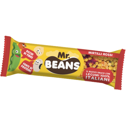 Mr. Beans Baton bezglutenowy z żurawiną i orzechami 3x28g
