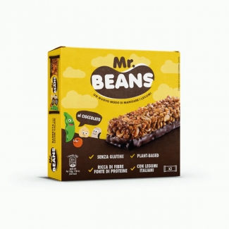Mr. Beans Baton bezglutenowy z orzechami i gorzką czekoladą 30g