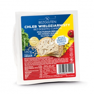 Chleb wieloziarnisty bez dodatku cukrów bezglutenowy 160g