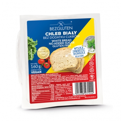 Chleb biały bez dodatku cukrów bezglutenowy 160g