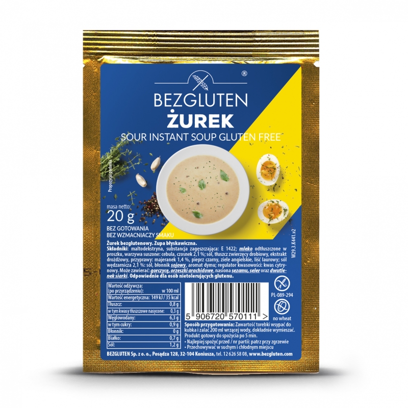 Żurek bezglutenowy 20g BEZGLUTEN
