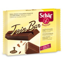 Schar TWIN BAR - wafelki w czekoladzie  bezglutenowe  (3 szt.)