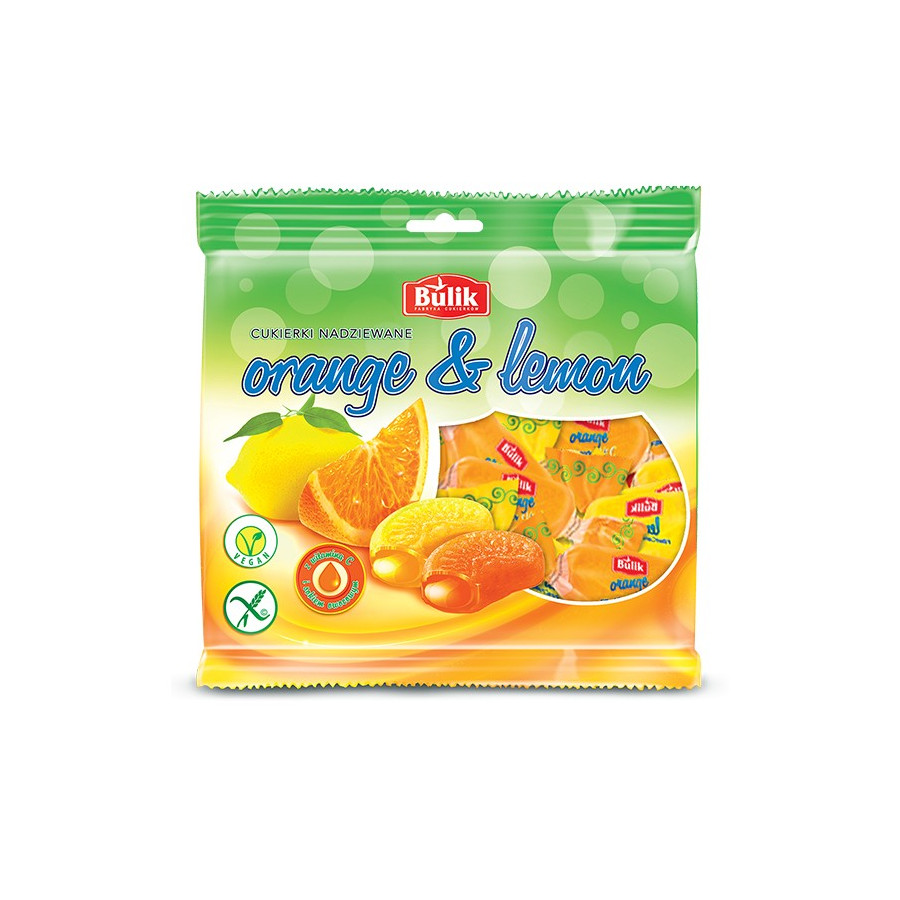 ORANGE & LEMON - karmelki owocowe nadziewane bezglutenowe