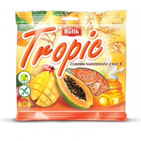 TROPIC - karmelki nadziewane syropem z Vit.C. bezglutenowe