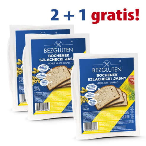 PAKIET 2+1 gratis Bochenek Szlachecki Jasny bezglutenowy 3x260g