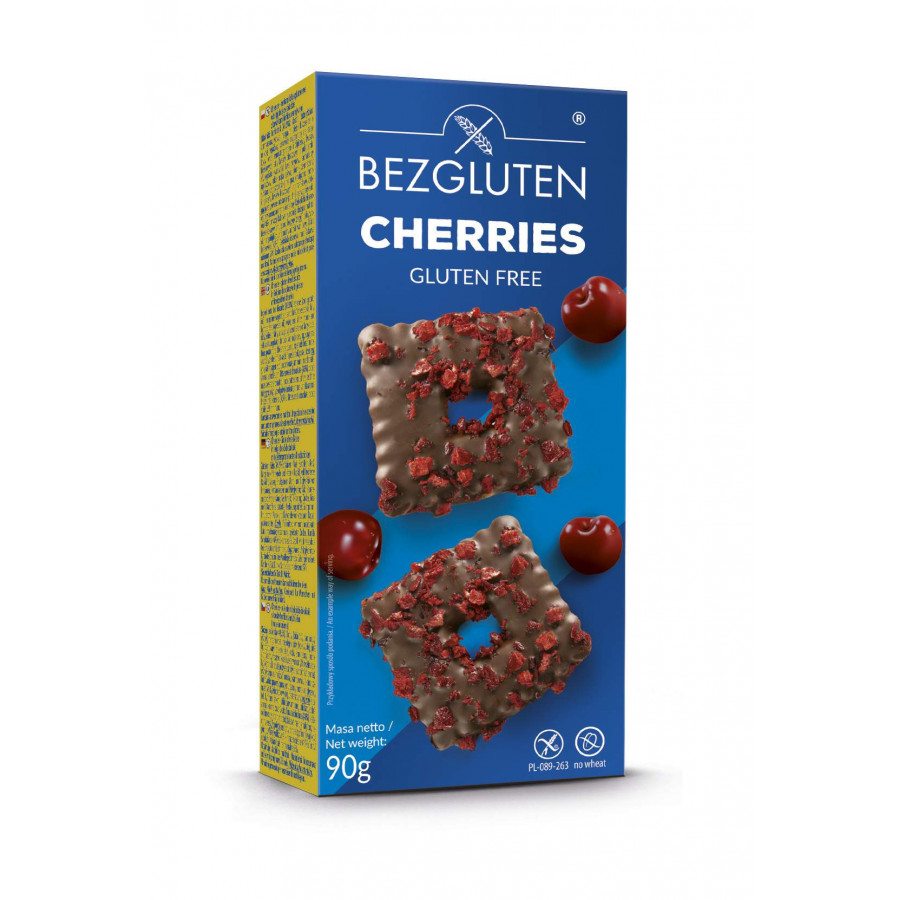 Cherries - herbatniki w czekoladzie z wiśniami