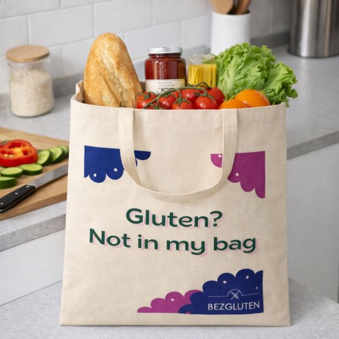 Torba bawełniana na zakupy Bezgluten